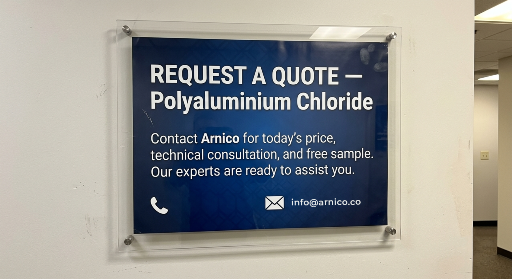 Contact Arnica today for an updated Poly Aluminum Chloride price quote and a free technical consultation